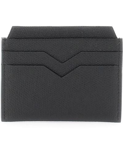Valextra Leather Cardholder - Black