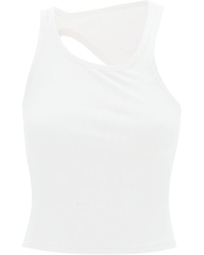 MM6 by Maison Martin Margiela Sleeveless Top With Back Cut - White