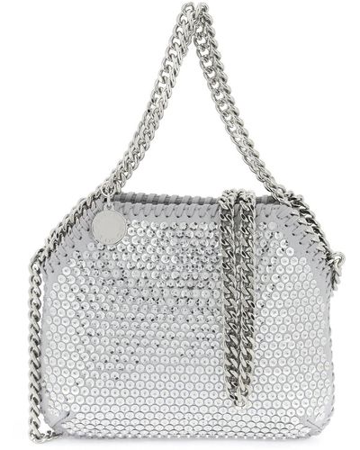 Stella McCartney Falabella Bag With Sequins - Grey