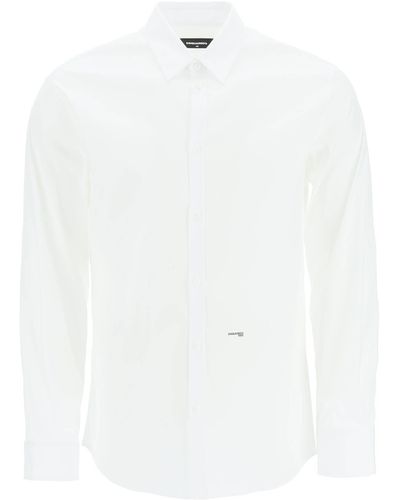 DSquared² Camicia Mini Logo - Bianco