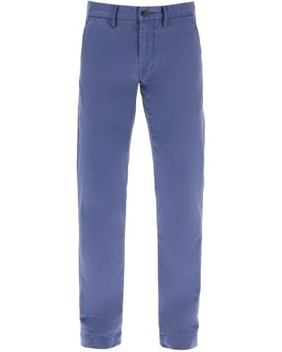 Polo Ralph Lauren Pantaloni Chino In Cotone - Blu