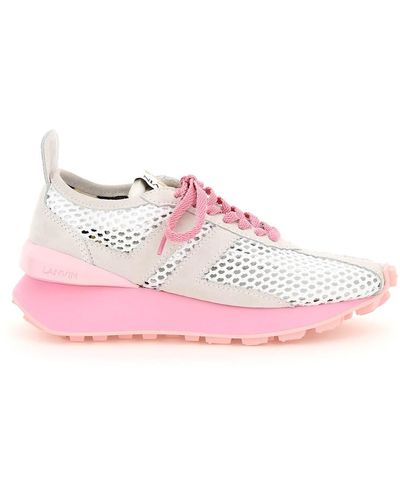 Lanvin Mesh Bumper Sneakers - Pink