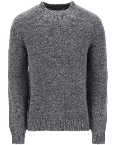 Jil Sander Alpaca Crew Neck Sweater - Gray