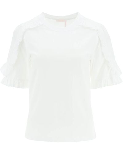 See By Chloé See By Chloe Ruffled T-shirt - White
