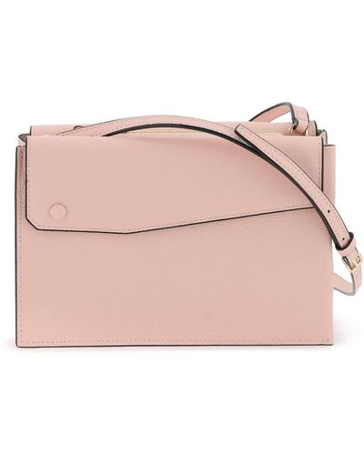 Valextra Pocket Slim Crossbody Bag - Pink