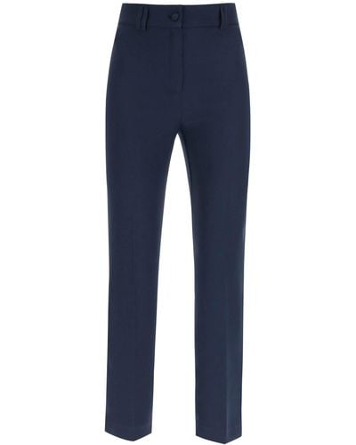 Hebe Studio 'loulou' Cady Trousers - Blue