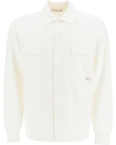Agnona Soft Silk-Blend Shirt - White