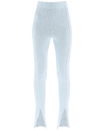 ROTATE BIRGER CHRISTENSEN 'aliciana' Bouclé Knitted Leggings - Blue