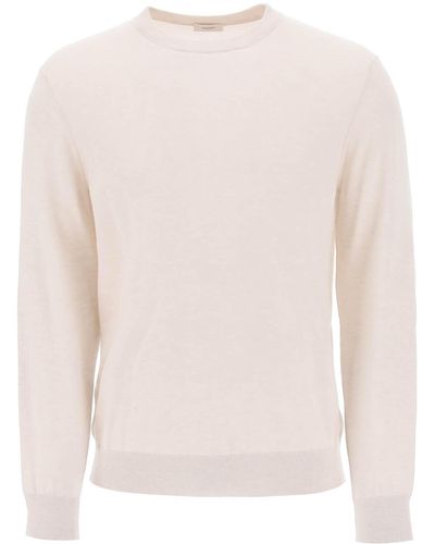 Agnona Cashmere Silk Sweater - Natural