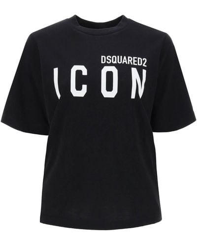 DSquared² T Shirt Girocollo Icon - Nero
