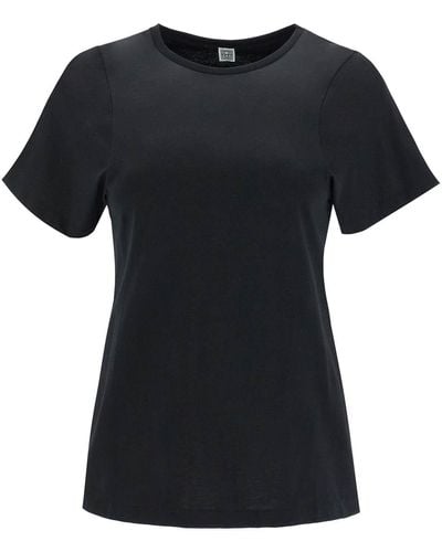 Totême Curved Seam T-Shirt - Black
