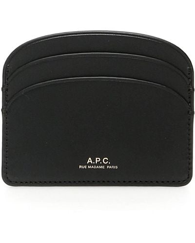 A.P.C. Demi-lune Card Holder - Black
