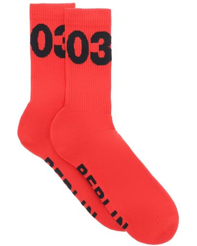032c Logo Socks - Red