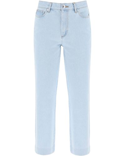 A.P.C. New Sailor Straight Cut Cropped Jeans - Blue