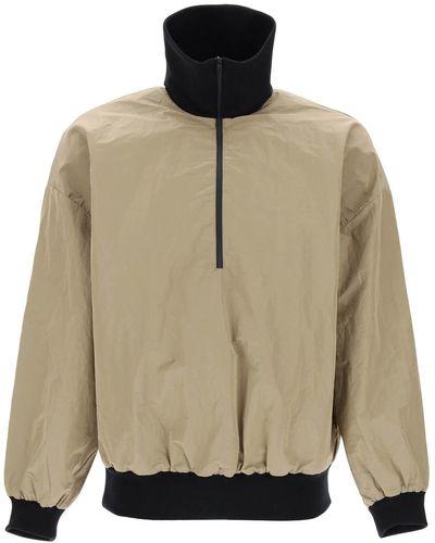 Fear Of God "Half-Zip Track Jacket With - Natural