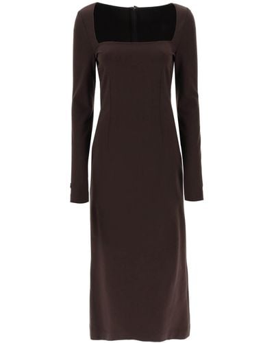 Dolce & Gabbana Jersey Sheath Dress - Black
