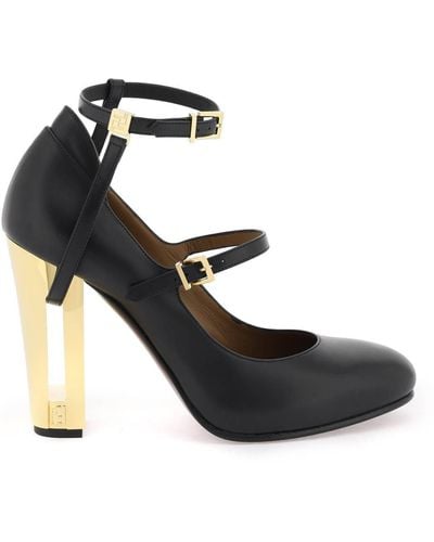Fendi 'Delfina' Court Shoes - Black