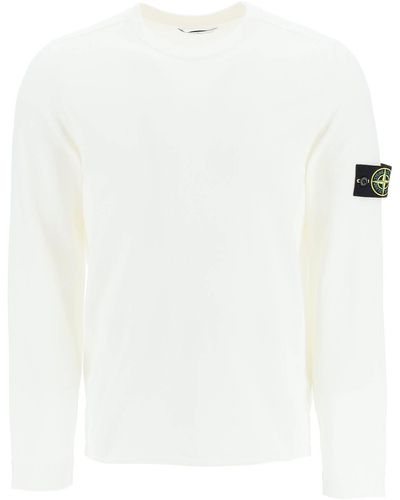 Stone Island Raw Cotton Sweater - White