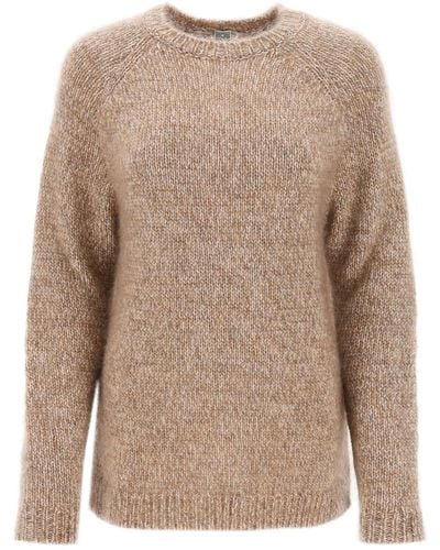 Totême Melange Effect Sweater - Natural