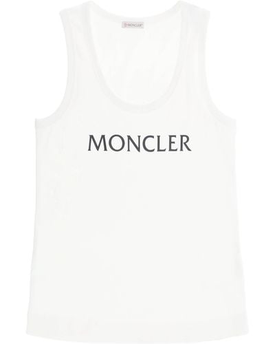 Moncler Logo Print Ribbed Tank Top - Multicolor