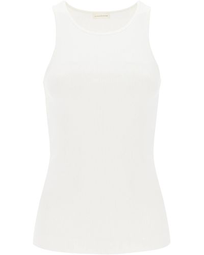 By Malene Birger Amani Ribbed Tank Top - White