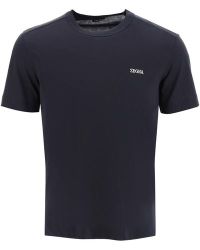 Zegna Logo T-Shirt - Black