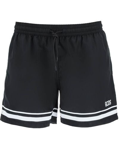 Gcds Swimtrunks del logo - Nero