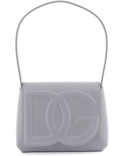 Dolce & Gabbana Borsa A Spalla Dg Logo Bag - Grigio