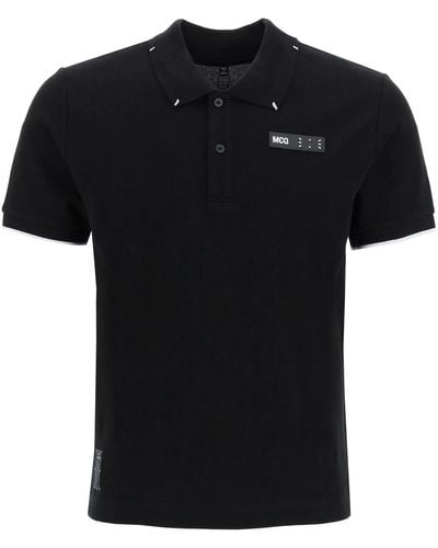 McQ Logo Polo Shirt - Black