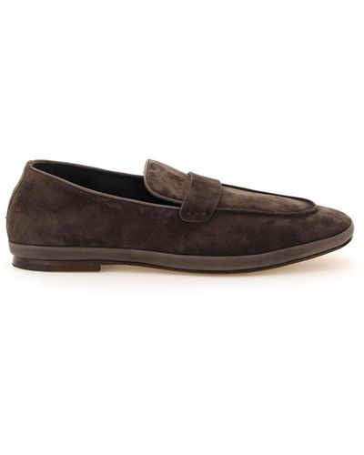 Henderson Ernest Suede Leather Loafers - Brown
