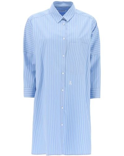 Jil Sander Maxi Shirt - Blue