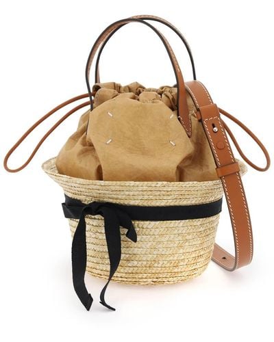 Maison Margiela Handbag With Integrated Hat - Metallic