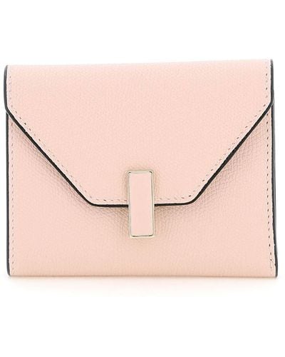 Valextra Iside Trifold Wallet - Pink