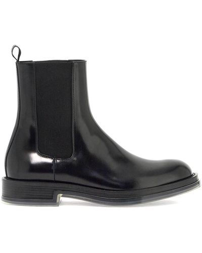 Alexander McQueen Chelsea Float Ankle Boots - Black
