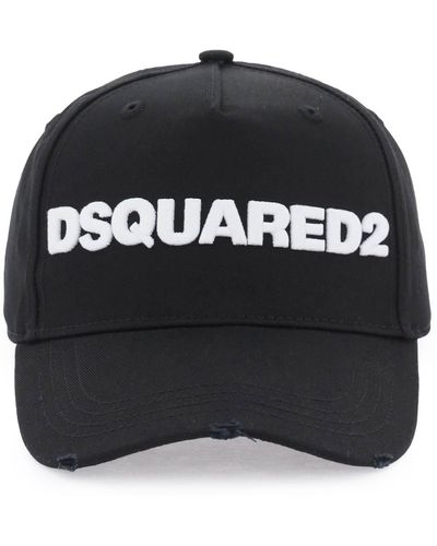 DSquared² Logo Baseball Cap - Black