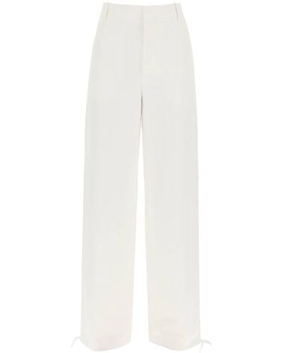Marni Pantaloni di utilità di lino tecnico - Bianco