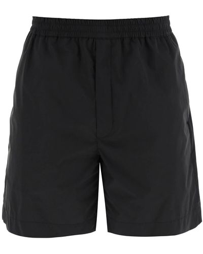 The Row "Gerhardt Technical Fabric Bermuda Shorts - Black