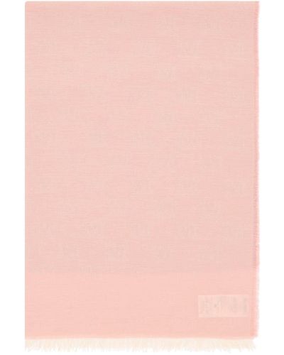 Max Mara Scarf With Monogram - Pink
