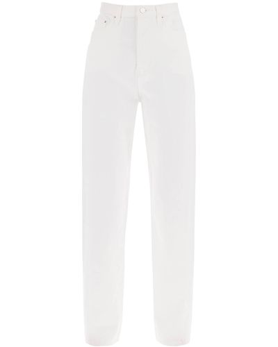 Totême Twisted Seam Straight Jeans - White