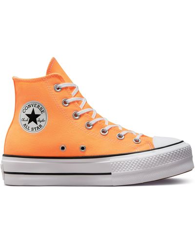Orange Converse Shoes for Women |