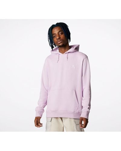 Converse Embroidered Star Chevron Pullover Hoodie - Purple