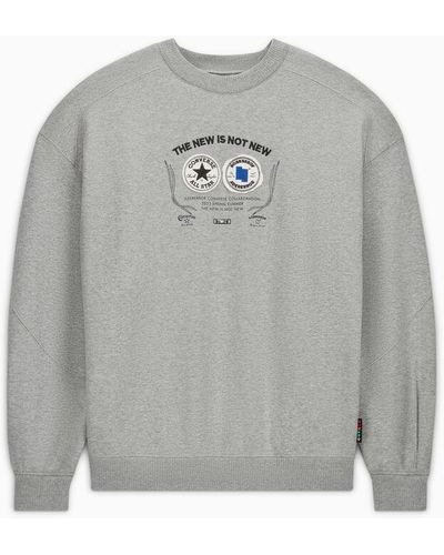 Converse X Ader Error Shapes Crew Sweatshirt - Grey