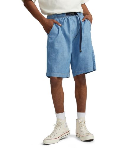 high top converse with shorts