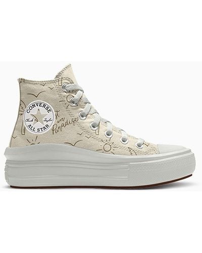 Converse Custom Chuck Taylor All Star Move Platform By You - White
