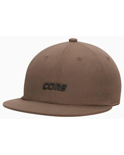 Converse Cons Six Panel Baseball Hat - Brown