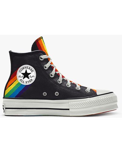 Converse Chuck Taylor All Star Lift Pride in White Lyst UK