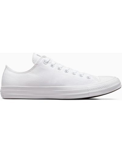 Converse – chuck taylor all star ox – sneaker aus em leder - Weiß