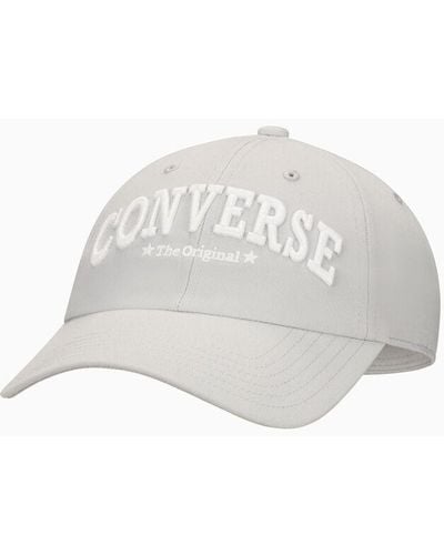 Converse Heritage Graphic 6 Panel Baseball Hat - White