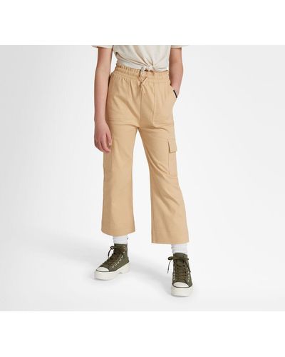 Converse Paperbag Wide Leg Woven Trousers - Natural