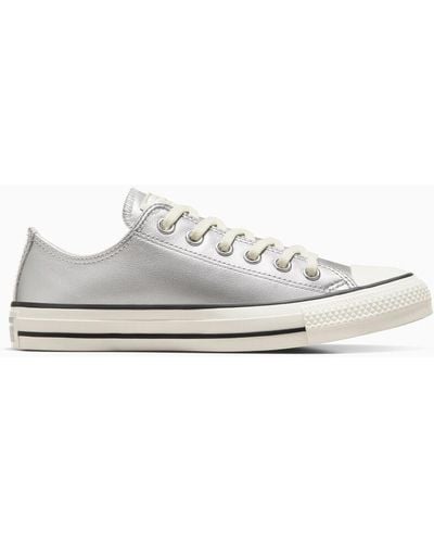 Converse Chuck Taylor All Star Metallic Leather - White
